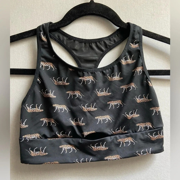 Victoria Secret Leopard sports bra and leggings set Sz S - Picture 5 of 14